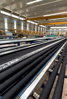 Suction discarge rubber hose production