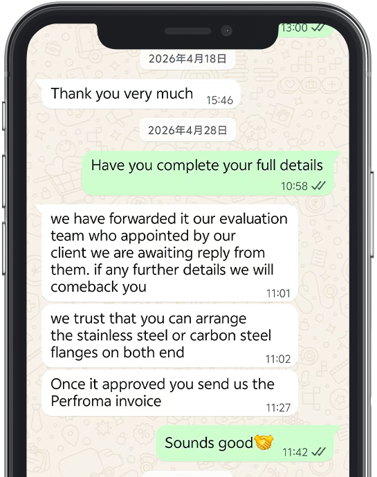 Good feedback of SS Hose and Flanges