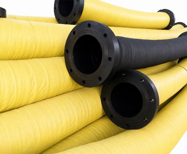 Suction and DIscharge Material Hose with Flange