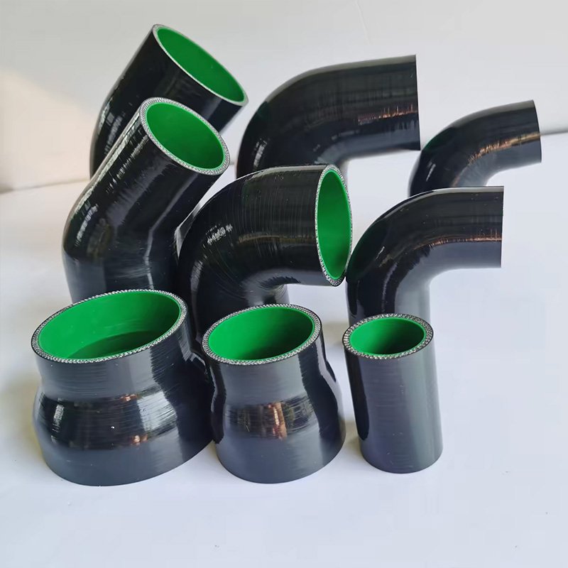 Black Silicone Coupling and Elbow